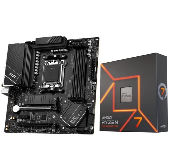 MSI MAG B650 Tomahawk WiFi Gaming Motherboard with AMD Ryzen 7 7700X 8-Core 16-Thread AM5 Unlocked Desktop Processor - Image 7