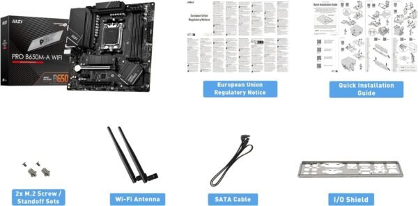 MSI MAG B650 Tomahawk WiFi Gaming Motherboard with AMD Ryzen 7 7700X 8-Core 16-Thread AM5 Unlocked Desktop Processor - Image 2